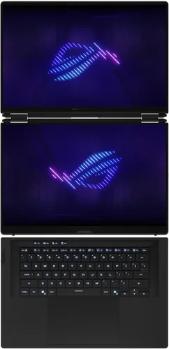 Vista 15 de ASUS ROG Zephyrus Duo Pantalla táctil dual desmontable de 16 pulgadas 3K OLED ROG Nebula HDR 120Hz Copilot+ PC Gaming Notebook Intel Core Ultra 9