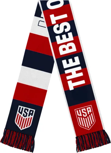 Vista 9 de Icon Sports Bufanda con licencia oficial de la Federación de Fútbol de EE. UU. - Unisex para adulto