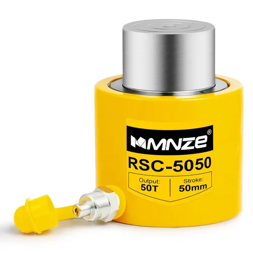 Vista 11 de Gato Cilindro Hidráulico de 10T 50mm/2" de Carrera Porta Power Ram Jack Cilindro de Elevación de Acción Simple Se Retrae Automáticamente