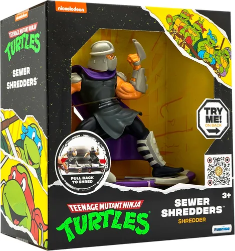 Vista 2 de Teenage Mutant Ninja Turtles - Trituradoras de alcantarillado de 5 pulgadas, edición clásica, para edades de 3 años o más, figura de acción