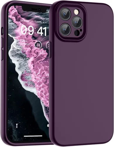 Vista 109 de SUPFINE - Funda diseñada para iPhone 12, silicona líquida premium con [forro de microfibra suave antiarañazos][protección de cámara mejorada], funda
