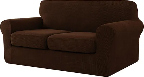 Vista 22 de CHUN YI Fundas de terciopelo para sofá de 4 piezas para sofá de 3 cojines, funda de sofá antideslizante resistente al agua, protector de muebles
