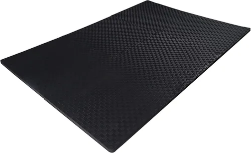 Vista 2 de BalanceFrom Tapete de ejercicio tipo rompecabezas con baldosas entrelazadas de espuma EVA para MMA – Ejercicio – Una pulgada de grosor, 24 pies
