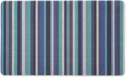 Vista 8 de DII Colección Tufted Mat Interior / exterior, respaldo de cojín de espuma de PVC, 17.75 x 59, caleidoscopio negro