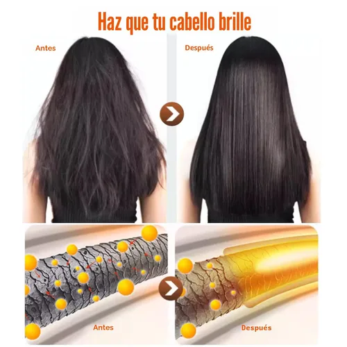 Vista 3 de Mascarilla de queratina para el cabello, para reparación profunda de la raíces del cabello, mascarilla para cabello dañado y seco, de 8.45 fl oz