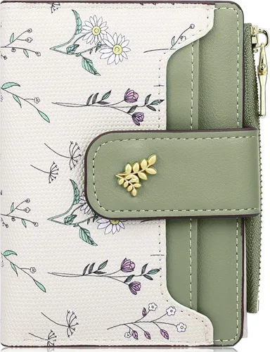 Vista 27 de Farcauo Cartera para Mujer delgada con Flores Kawaii, Carteras para Mujeres, Cartera Linda y delgada para Mujeres, Contemporáneo