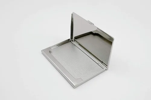 Vista 8 de Estuche para Tarjetas de Visita de Nácar Portador de Tarjetas de Crédito Identificación y Nombre Cartera de Viaje Diseño de Pintura Artística Metal