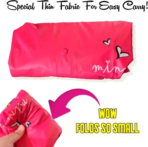 Vista 5 de Disney Girls' Minnie Mouse Pink Hooded Rain Slicker