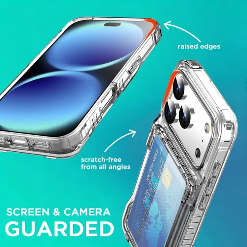 Vista 6 de AICase Funda tipo cartera para iPhone 18 Pro con tarjetero para mujeres
