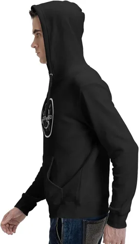 Vista 5 de Soda - Sudadera con capucha y logotipo estéreo con bolsillos para hombre