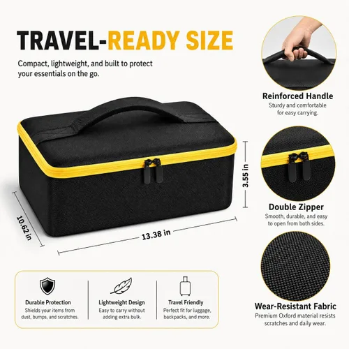 Vista 4 de Bolso Compatible con Esmeriladora DEWALT 20V MAX* (DCG413B), También Compatible con FLEXVOLT ADVANTAGE Sin Escobillas Sin Cable (DCG416B), Estuche