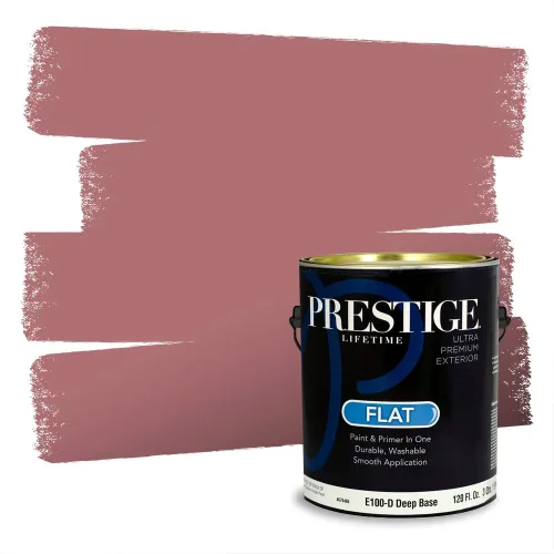 Vista 156 de Prestige Paints Pintura exterior e imprimación en uno, 1 galón, plano, coincidencia comparable de Valspar* Amber Rose*