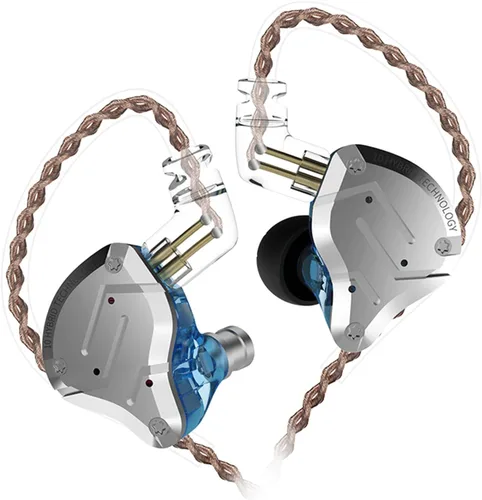 Vista 12 de KZ ZS10 Pro Monitor dentro del oído, Auriculares IEM con conductor híbrido 4BA+1DD, Auriculares HiFi para juegos con placa frontal de acero