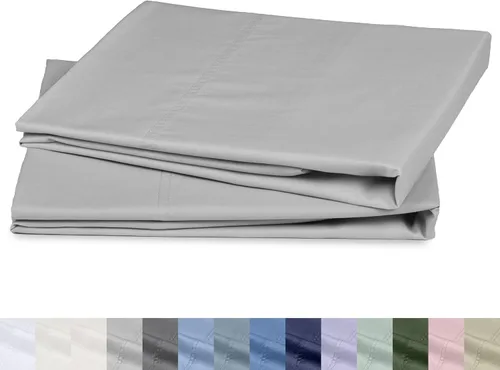 Vista 20 de California Design Den Juego de 2 fundas de almohada de 100 % algodón orgánico tamaño Queen/estándar, suaves y nítidas fundas de almohada de algodón