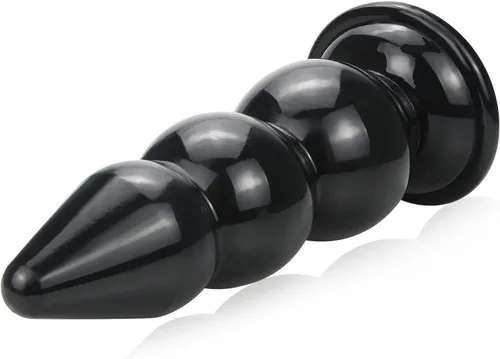 Vista 3 de Cuentas anales superlargos y gruesos, tapones anales, con ventosa fuerte, tapón sexual para masaje de próstata, consolador anal, juguete anal