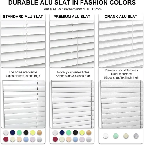 Vista 3 de LazBlinds Mini persianas de aluminio inalámbricas de tamaño personalizado Blackout-Black