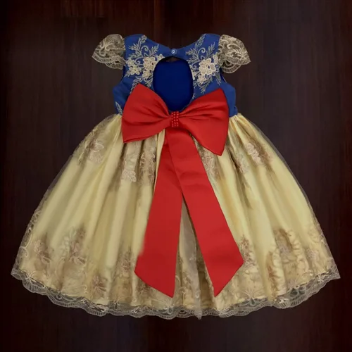 Vista 5 de MYRISAM Vestidos de fiesta de cumpleaños con bordado de princesa bowknot vestido de bautizo bautizo bautismo tutú