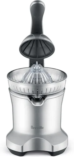 Vista 4 de Breville BCP600SIL, máquina de exprimidor motorizado de prensa de cítricos, plata
