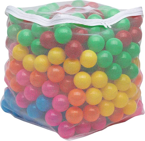 Vista 10 de Amazon Basics - Bolas de plástico para piscinas sin BPA con bolsa de almacenamiento, 1000 bolas (2.3 pulgadas de diámetro), colores brillantes