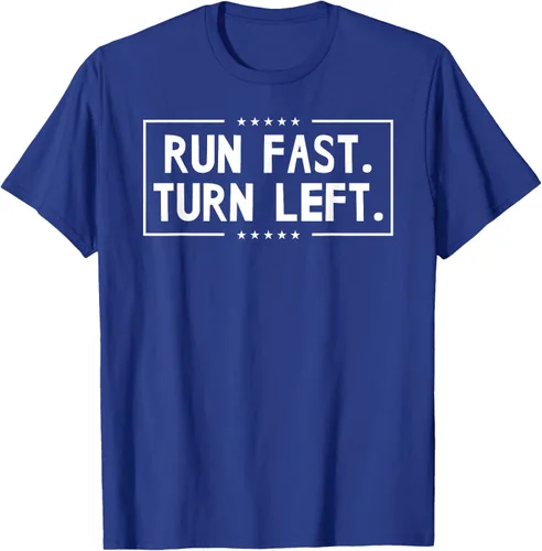 Vista 20 de Run Fast Turn Left - Camiseta para correr de pista y campo