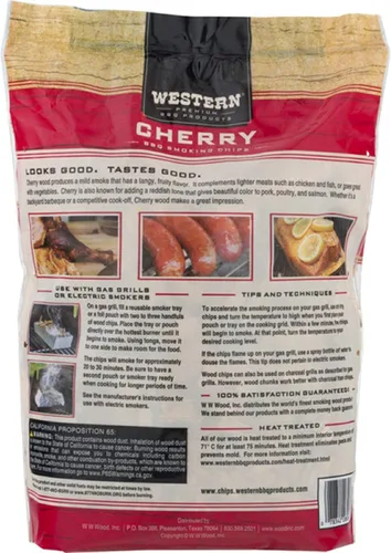 Vista 5 de Ultimate Western BBQ - Paquete variado de chips de madera para ahumar (3) - Sabores de manzana, nuez y cereza