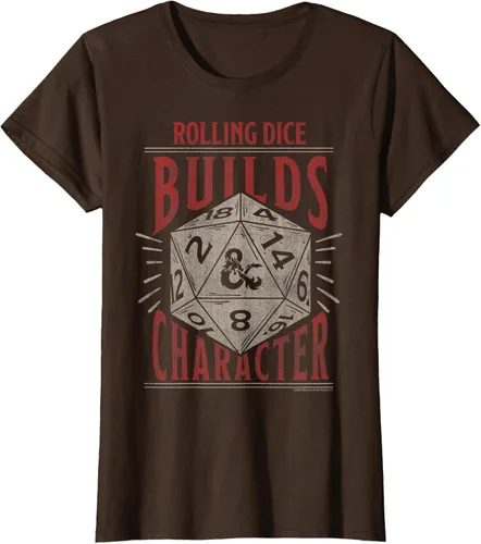 Vista 15 de Dungeons & Dragons Camiseta de manga corta con personajes Rolling Dice Builds, Negro