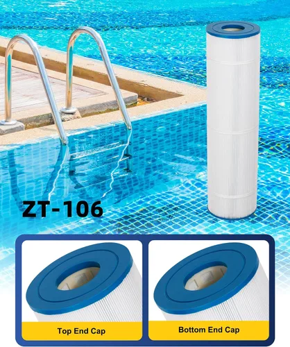 Vista 3 de ZOTEE El filtro de piscina PCC105 reemplaza a Pentair CCP420, PCC105-PAK4,178584, C-7471, Darlly 71053,817-0106, R173576, Filbur FC-1977,105 pies