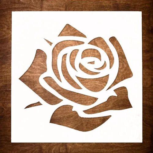 Vista 14 de DLY LIFESTYLE Plantilla Boho – Flores pequeñas – 7 x 7 pulgadas – Arte y manualidades – Lienzo, papel, tela, paredes, muebles
