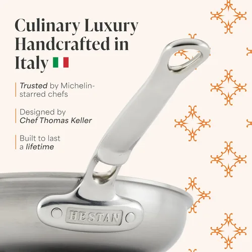Vista 4 de Thomas Keller Insignia by Hestan - Olla de acero inoxidable, compatible con placa de inducción, 8 cuartos de galón