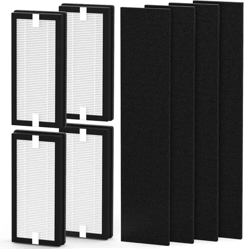 Vista 8 de Paquete de 2 filtros de repuesto HFD-120-Q compatibles con purificador Honey-Well HFD-120-Q QuietClean (para ASIN: B000ANEPYO)
