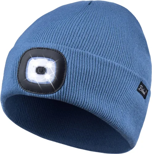 Vista 66 de Etsfmoa Gorro unisex con la luz, regalos para hombres, papá, padre, gorras recargables por USB