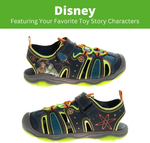 Vista 2 de Disney - Sandalias de Toy Story para niños - Sandalias deportivas de verano iluminadas (bebésniños pequeños)