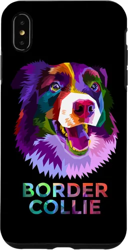 Vista 7 de Funda para iPhone 14 Colorida Mighty Border Collie de raza de perro