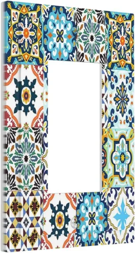 Vista 36 de Cubiertas Decorativas para Placas de Interruptor Diente de León Azul Rústico Citas Inspiradoras Casa de Campo Tablón de Madera Gris 1 Gang Cubierta