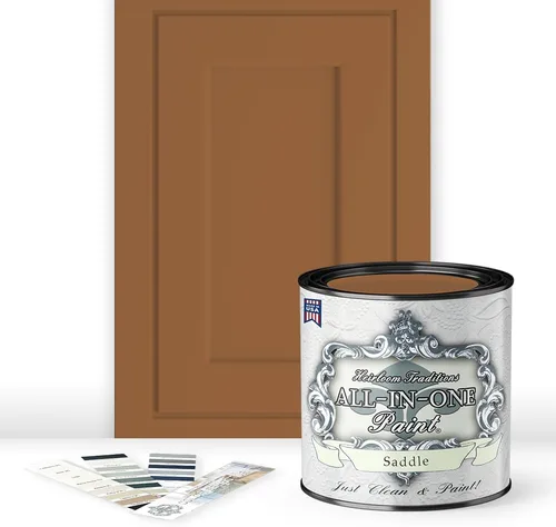Vista 188 de Pintura TODO EN UNO, Abbey (gris cálido), Muestra de 8oz - Pintura duradera para gabinetes y muebles. Imprimación y capa superior incorporadas,