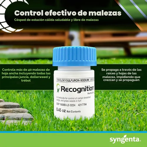 Vista 2 de Syngenta Herbicida de reconocimiento. (0.45 onzas) Asesino de malezas dispersable en agua – Control de malezas post-emergencia para césped, parada
