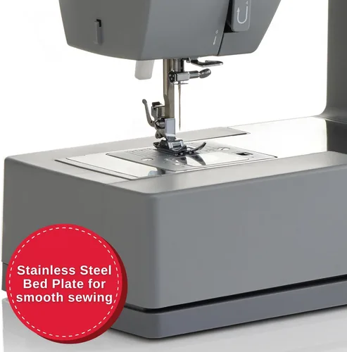 Vista 7 de Singer 4411: máquina de coser resistente con velocidad de costura muy alta, Plástico, Blanco, M 11 stitches deliver 69 applications, 50% more