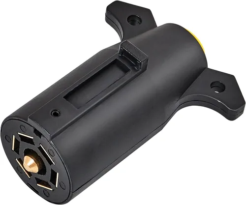 Vista 8 de MECMO Enchufe de Remolque RV de 7 Pines con Empalme de Reemplazo del Lado del Remolque Extremo Macho de 7 Vías Redondo Estilo RV Conector de Arnés