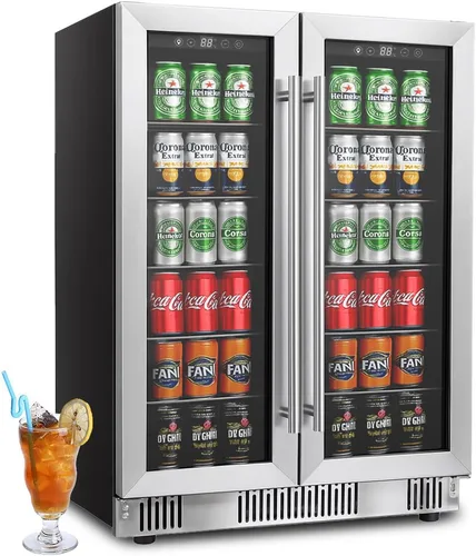 Vista 9 de Mini Refrigerador Compacto de 24 Latas/0.9 Pies Cúbicos para Refrescos, Bebidas, Cerveza o Vino, Pequeño Refrigerador Enfriador de Bebidas Portátil