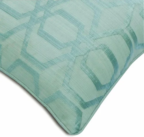 Vista 35 de The HomeCentric Funda de almohada con cremallera, funda de cojín azul de 12 x 12 pulgadas, funda de cojín de algodón bordado para sofá, diseño
