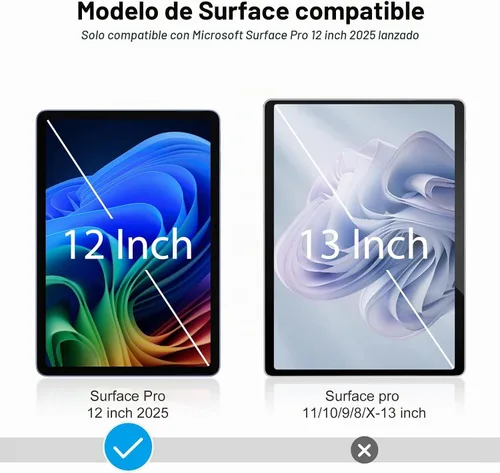 Vista 3 de OMOTON Protector de pantalla de privacidad para Microsoft Surface Pro 12 pulgadas 2025