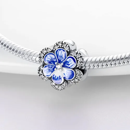 Vista 5 de Parmuz 925 Sterling Silver Charm For Bracelet Butterfly Love Heart Evil eye Cross Christmas Gift Charms for woman Dangle Pendants Beads Jewelry Gift