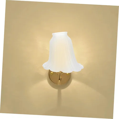 Vista 7 de VILLCASE Pantalla de techo para pantalla de mesa, pantalla de repuesto para lámpara decorativa en forma de flor