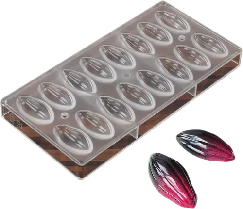 Vista 20 de Molde de policarbonato para chocolate, molde de caramelo de bricolaje, utensilios para hornear de plástico duro transparente, herramientas de 1