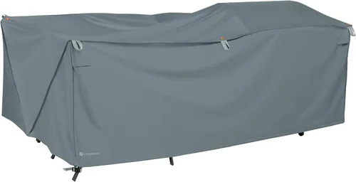 Vista 13 de Classic Accessories Storigami - Funda para muebles de patio resistente al agua de 100 pulgadas, fácil de plegar, color marrón cabra