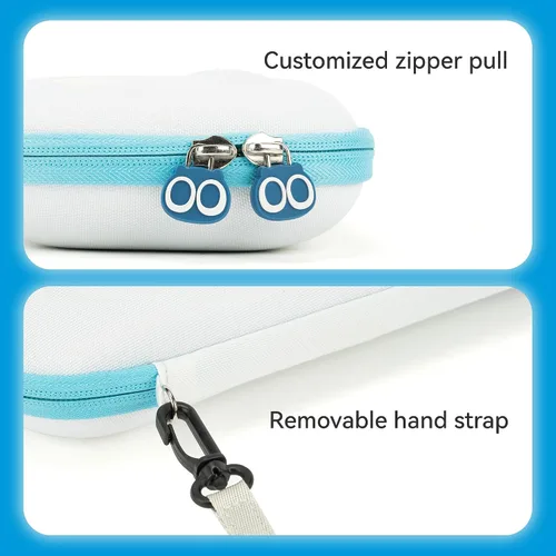 Vista 5 de GeekShare Bonita funda de transporte compatible con Nintendo SwitchOLED de forma irregular, portátil, rígida, delgada, funda de transporte de viaje