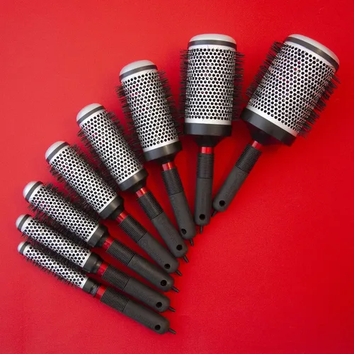 Vista 7 de Cricket Technique - Cepillo térmico para el cabello #300 de 0.75 pulgadas para secado, rizado y peinado, barril de retención de calor con cerdas