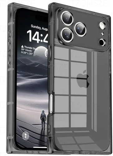 Vista 42 de Tzomsze Funda compatible con iPhone Air Clear, protección de cámara, esquinas reforzadas, TPU delgada, a prueba de golpes, para mujeres y niñas, 6.5