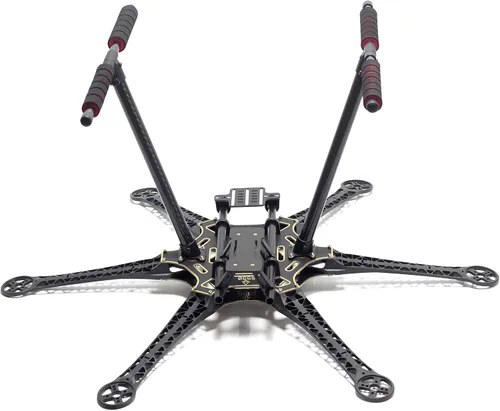 Vista 3 de Kit de marco Hexacopter S550 6-Axis Drone Flame con tren de aterrizaje de fibra de carbono