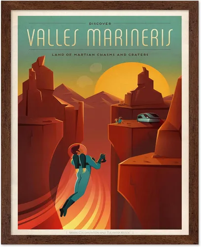 Vista 29 de Poster Master Póster celestial – Impresión del mapa de las estrellas – Regalo para astronomía, fanáticos lunares – Arte vintage para el hogar